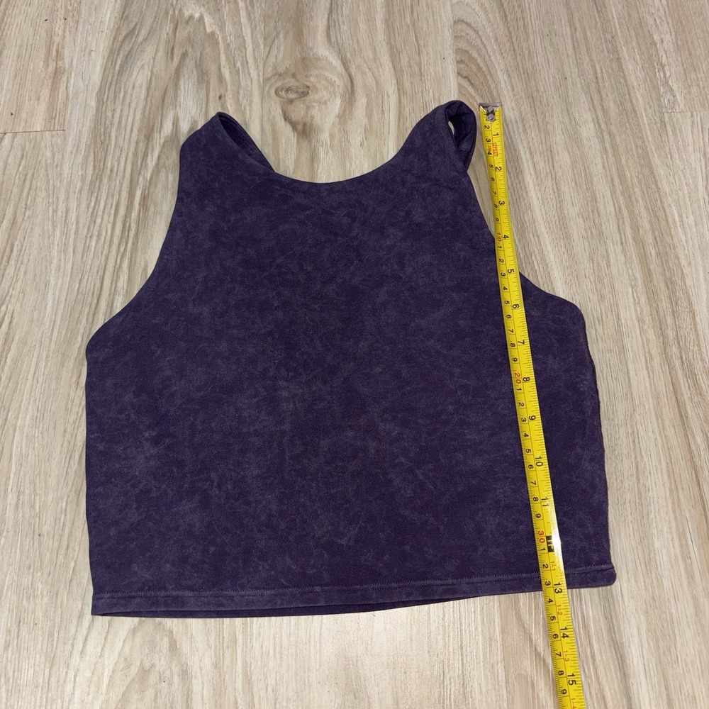 Athleta Conscious Crop Garment Wash Tank in Mythical Purple XS - Picture 4 of 7